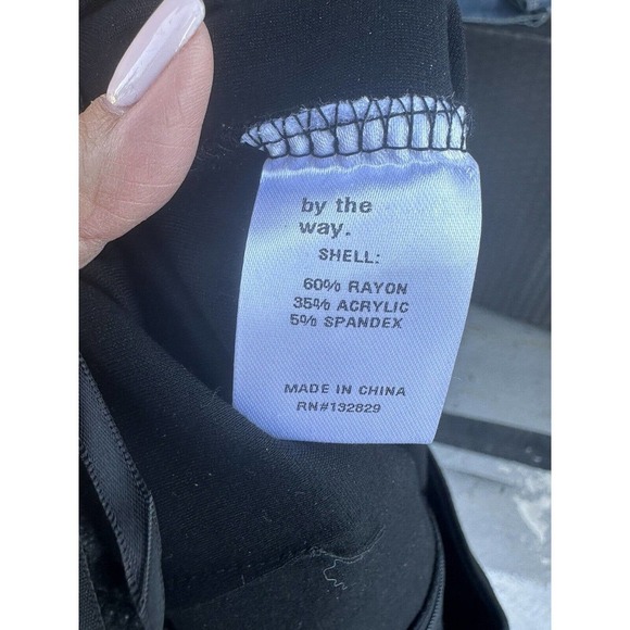 Revolve By the Way Alayna Black Ponte Knit Chocker Crop Top & Skirt Set Sz M NEW - Picture 12 of 14